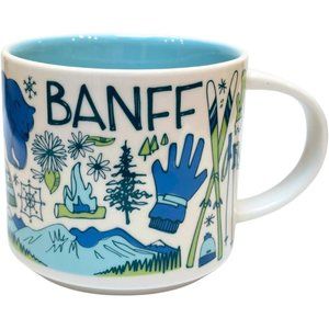 NWT BANFF Starbucks Been There Series Ceramic Coffee Cup Mug 14 Oz Canada